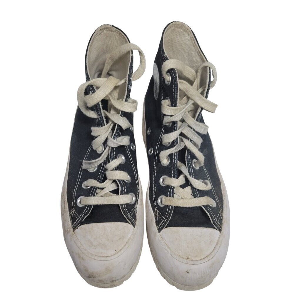 Converse Lugged‎ 2.0 High Top Women 5.5 Black Good Platform Canvas A00870C - Picture 1 of 4